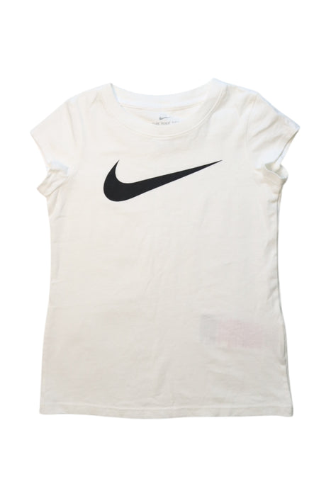 A White Short Sleeve T Shirts from Nike in size 3T for girl. (Front View)
