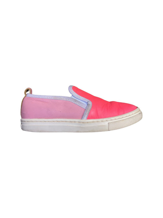 A Pink Slip Ons from Jacadi in size 4T for girl. (Front View)