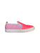 A Pink Slip Ons from Jacadi in size 4T for girl. (Front View)