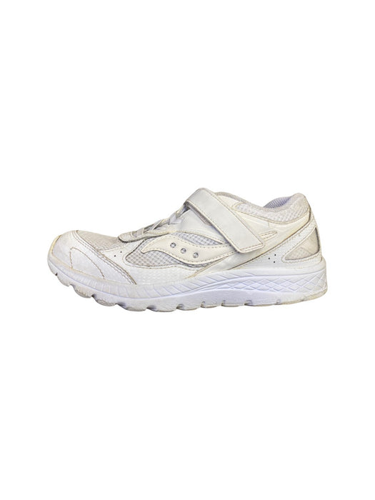 A White Sneakers from Saucony in size 11Y for neutral. (Front View)