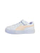 A White Sneakers from Puma in size 6T for girl. (Front View)