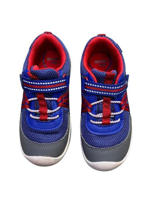 A Blue Sneakers from Stride Rite in size 3T for neutral. (Back View)