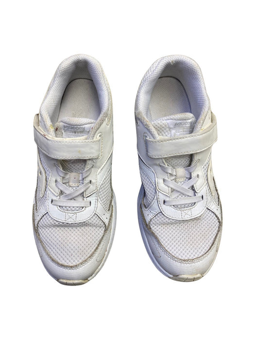 A White Sneakers from Saucony in size 11Y for neutral. (Back View)