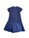 A Navy Short Sleeve Dresses from Janie & Jack in size 5T for girl. (Back View)
