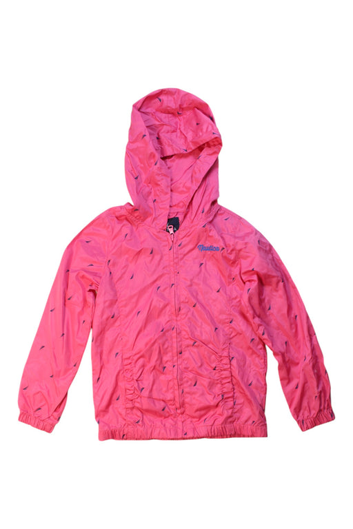 A Pink Lightweight Jackets from Nautica in size 5T for girl. (Front View)