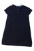 A Navy Short Sleeve Dresses from Cyrillus in size 4T for girl. (Back View)