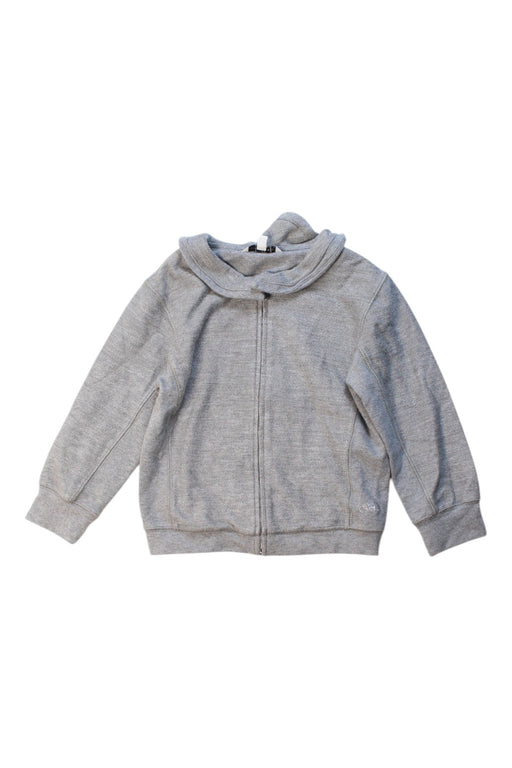 A Grey Zippered Sweatshirts from Little Marc Jacobs in size 3T for girl. (Front View)