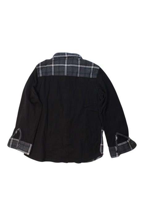 A Black Long Sleeve Shirts from Comme Ca Ism in size 6T for boy. (Back View)
