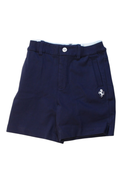 A Navy Shorts from Ferrari in size 3T for boy. (Front View)