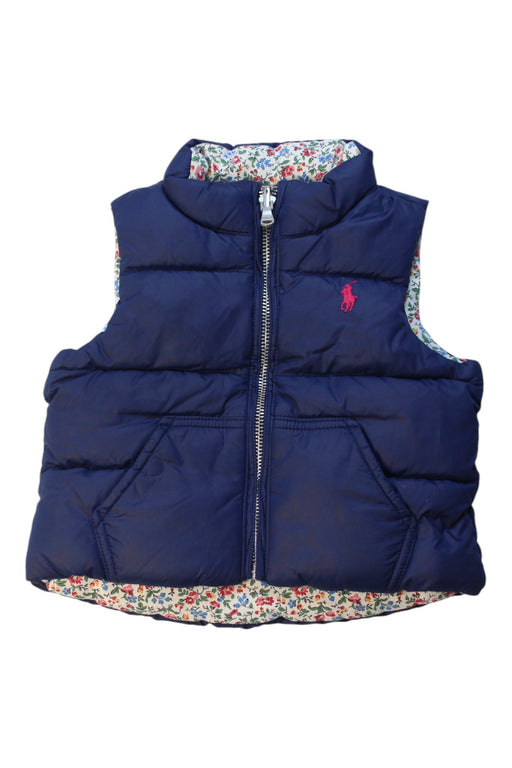 A Navy Puffer/Quilted Coats & Outerwear from Polo Ralph Lauren in size 6-12M for girl. (Front View)