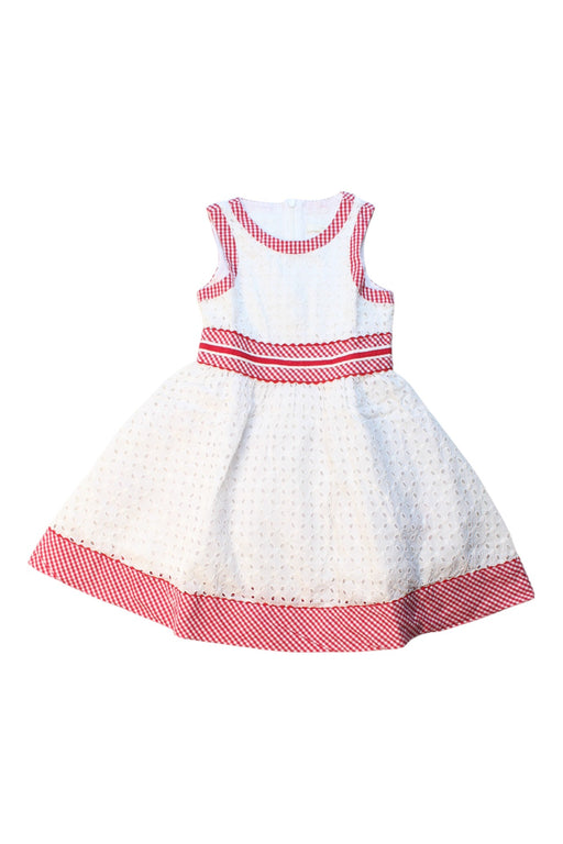 A White Sleeveless Dresses from Nicholas & Bears in size 2T for girl. (Front View)