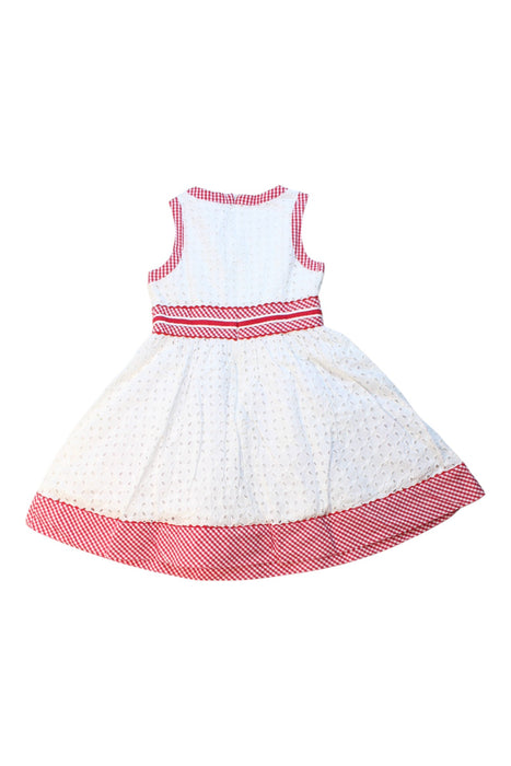 A White Sleeveless Dresses from Nicholas & Bears in size 2T for girl. (Back View)