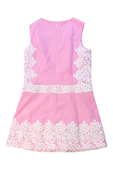 A Pink Sleeveless Dresses from Nicholas & Bears in size 3T for girl. (Back View)