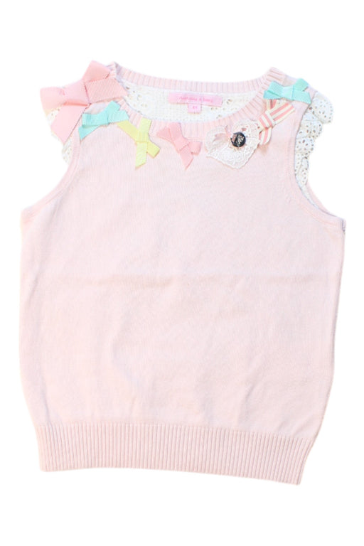 A Pink Sleeveless Tops from Nicholas & Bears in size 4T for girl. (Front View)