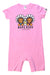 A Pink Short Sleeve Rompers from Bape by A Bathing Ape in size 12-18M for girl. (Front View)