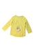 A Yellow Long Sleeve T Shirts from La Compagnie des Petits in size 3T for girl. (Front View)
