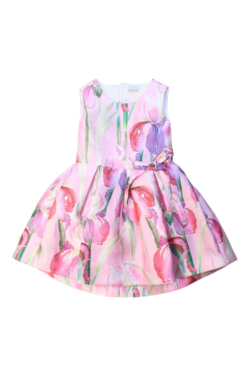 A Multicolour Sleeveless Dresses from Paz Rodriguez in size 3T for girl. (Front View)