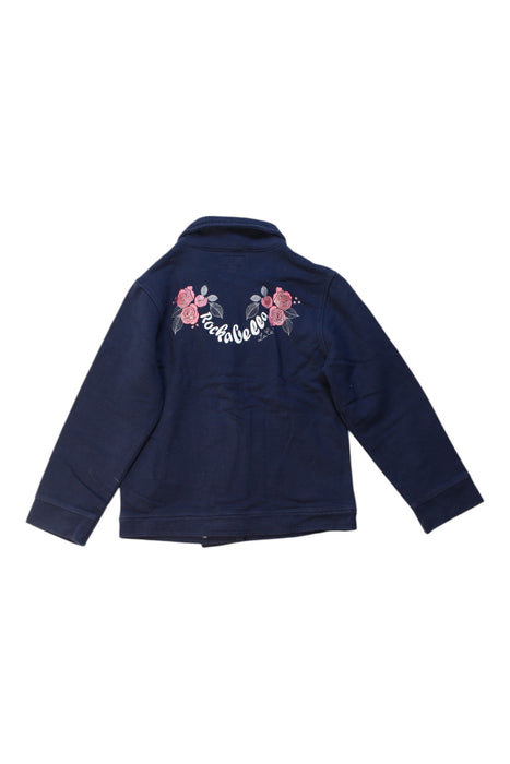 A Navy Lightweight Jackets from La Compagnie des Petits in size 4T for girl. (Back View)