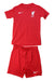 A Red Shorts Sets from Nike in size 8Y for boy. (Front View)