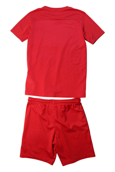 A Red Shorts Sets from Nike in size 8Y for boy. (Back View)