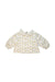 A White Long Sleeve Tops from Velveteen in size 12-18M for girl. (Back View)