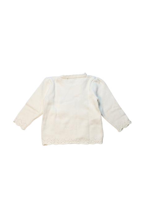 A White Knit Sweaters from Ralph Lauren in size 12-18M for girl. (Back View)