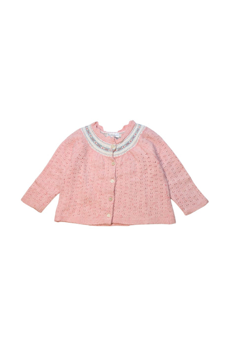 A Pink Cardigans from Ralph Lauren in size 12-18M for girl. (Front View)
