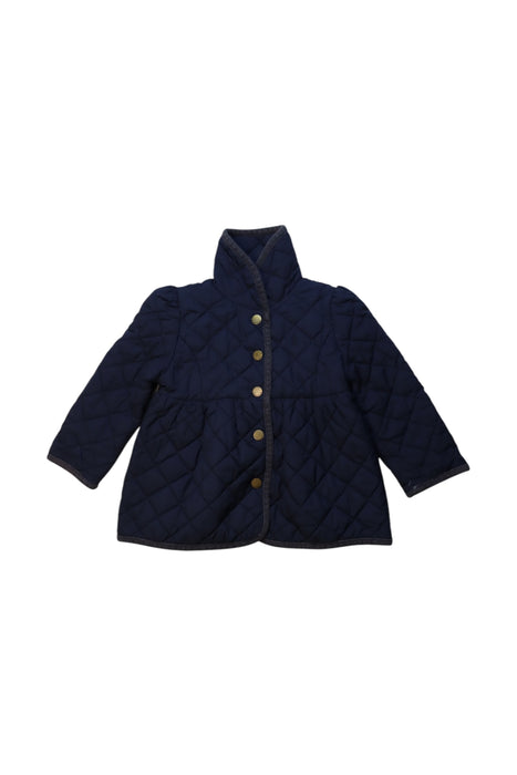 A Navy Puffer/Quilted Coats & Outerwear from Ralph Lauren in size 12-18M for girl. (Front View)