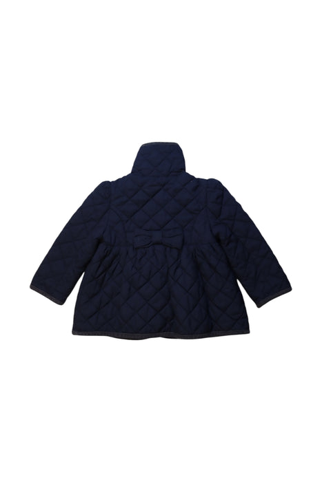A Navy Puffer/Quilted Coats & Outerwear from Ralph Lauren in size 12-18M for girl. (Back View)