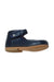 A Navy Dress Shoes from Jacadi in size 18-24M for girl. (Back View)
