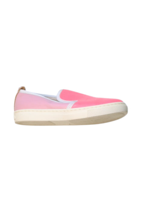 A Pink Slip Ons from Jacadi in size 4T for girl. (Back View)