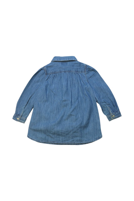 A Blue Long Sleeve Dresses from Ralph Lauren in size 12-18M for girl. (Back View)