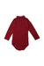 A Burgundy Long Sleeve Bodysuits from Petit Bateau in size 12-18M for neutral. (Back View)