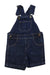 A Navy Overall Shorts from Bout'Chou in size 12-18M for neutral. (Front View)