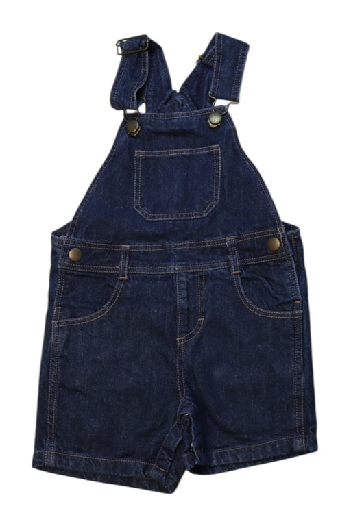 A Navy Overall Shorts from Bout'Chou in size 12-18M for neutral. (Front View)