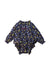 A Multicolour Long Sleeve Rompers from Velveteen in size 12-18M for girl. (Front View)