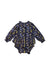A Multicolour Long Sleeve Rompers from Velveteen in size 12-18M for girl. (Back View)