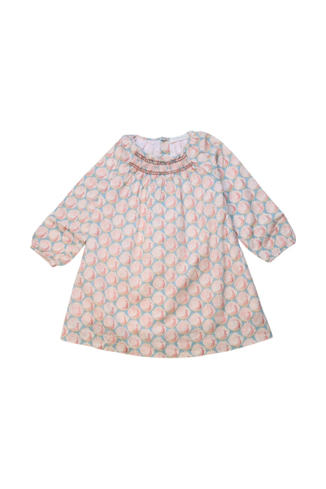 A Multicolour Long Sleeve Dresses from Les Enfantines in size 12-18M for girl. (Front View)