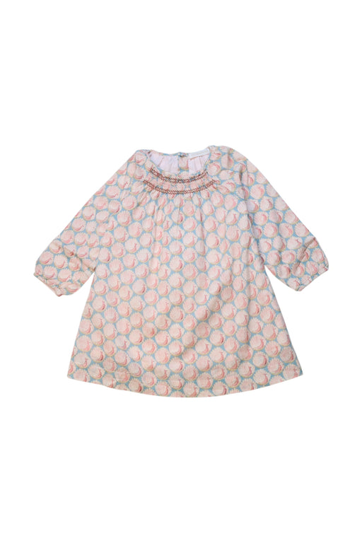 A Multicolour Long Sleeve Dresses from Les Enfantines in size 12-18M for girl. (Front View)