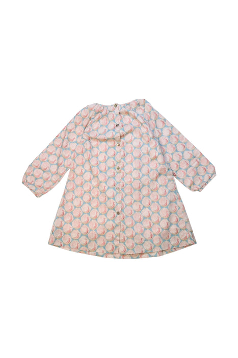 A Multicolour Long Sleeve Dresses from Les Enfantines in size 12-18M for girl. (Back View)
