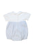 A White Short Sleeve Rompers from Chicco in size 12-18M for neutral. (Back View)