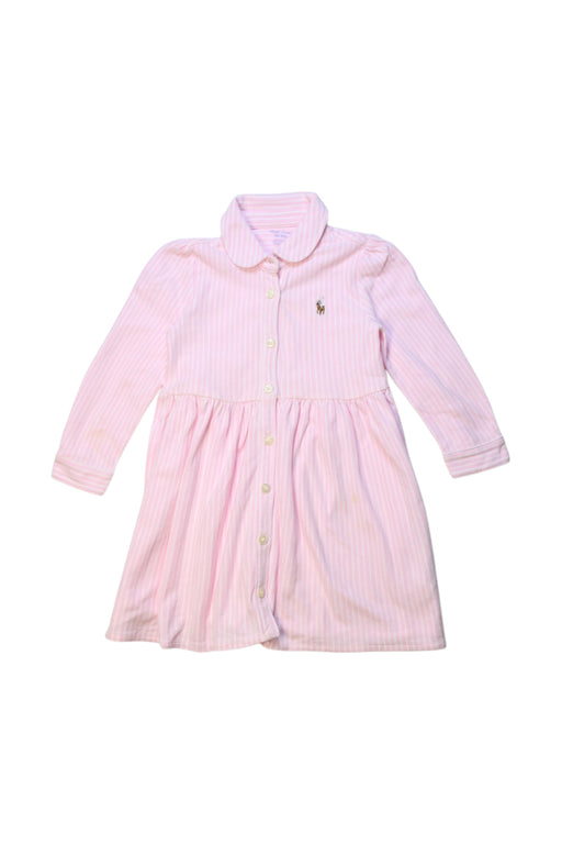 A Pink Long Sleeve Dresses from Ralph Lauren in size 12-18M for girl. (Front View)