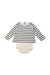 A White Long Sleeve Bodysuits from Petit Bateau in size 12-18M for neutral. (Front View)