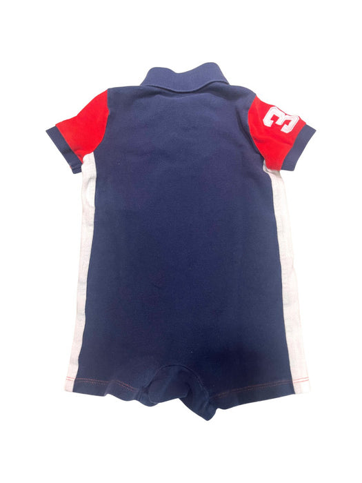 A Red Short Sleeve Rompers from Ralph Lauren in size 6-12M for boy. (Back View)