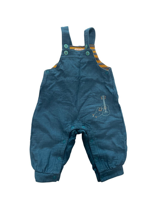A Blue Long Overalls from Moulin Roty in size 3-6M for neutral. (Front View)