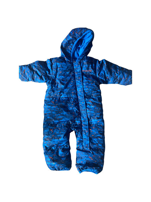 A Blue Snowsuits from Columbia in size 6-12M for boy. (Front View)