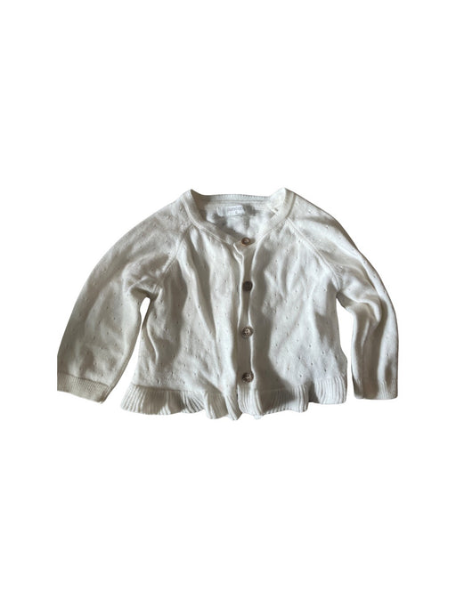 A Ivory Cardigans from Purebaby in size 6-12M for girl. (Front View)