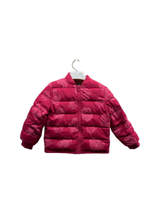 A Red Puffer/Quilted Jackets from Kenzo in size 6T for girl. (Front View)