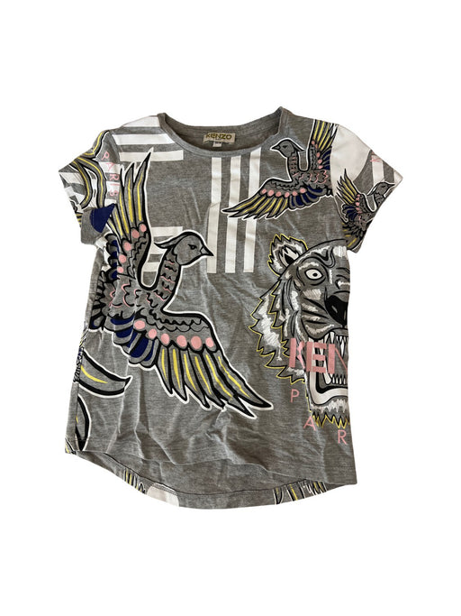 A Grey Short Sleeve T Shirts from Kenzo in size 5T for girl. (Front View)