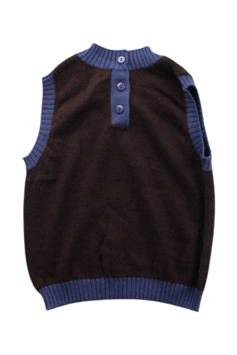 A Black Dress Up Vests from Chouchou Chic in size 5T for neutral. (Back View)